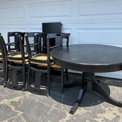 48” Round Kitchen Pedestal Table