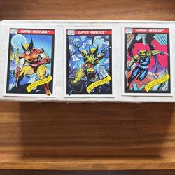 3 rare 1990 Wolverine Marvel Cards