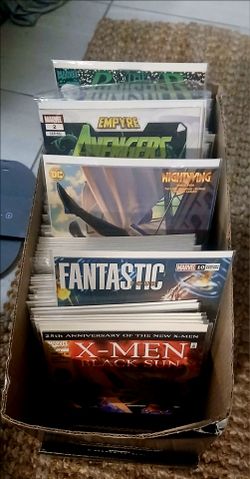 Marvel and DC box $80