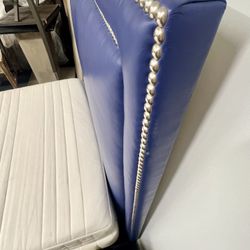 High Brand!  Real Leather Headboard With Very Comfortable Mattress And Spring Box ! Size Twin! 