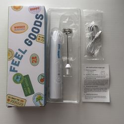 NEW! Feel Goods Rechargeable Whisk. Use For Drinks, Sauces, Eggs, Etc.
