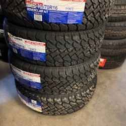 235/70/16 Atlander Tires Installed And Balanced 