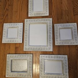 $45.00 - (6) Shabby Chic/Victorian Ornate Wood Picture Frames Lot!  Assorted Sizes - Please Read Description!