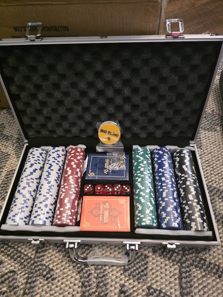 Brand New Poker Chip Set β 300 PCS | Aluminum Case | Casino Style