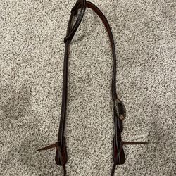 Sliding ear headstall with fancy buckle