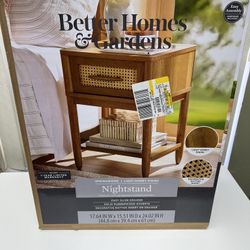 Better Home & Gardens Nightstand - Light Honey Finish