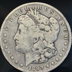 1893-CC Morgan Dollar Key Date Carson City – Better Circulated