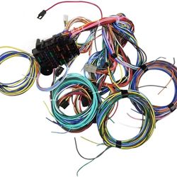 22 Circuit Universal Wiring Harness Kit Compatible with GM Tilt Columns Car Truck 1(contact info removed), Insulated Copper Wires, (contact info remov
