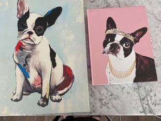 French Bulldog And Boston terrier Canvas