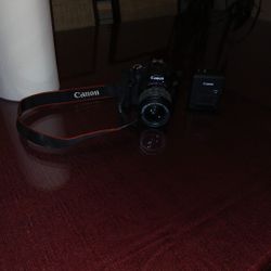 Cannon Camera Black  Charger Included 