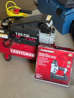 Air Compressor & Nail Gun