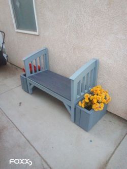 Bench With Planters