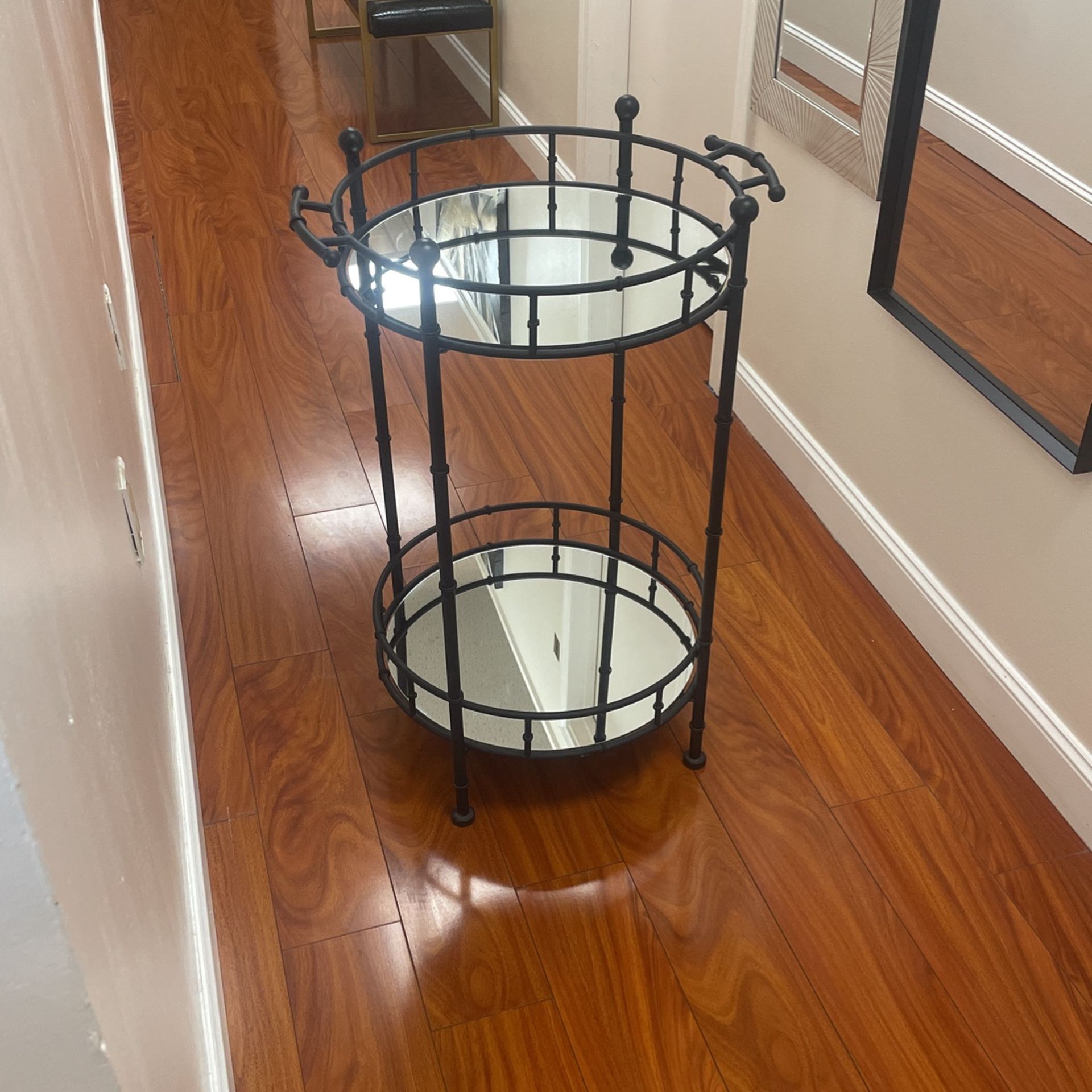 Two Tier Mirror Table