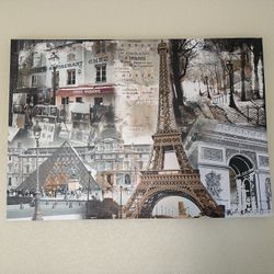 Paris Canvas Collage Wall Art