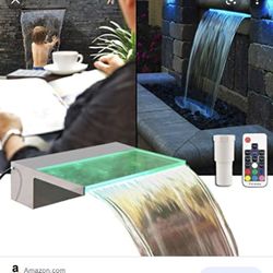 spillway fountain with lis led APONUO