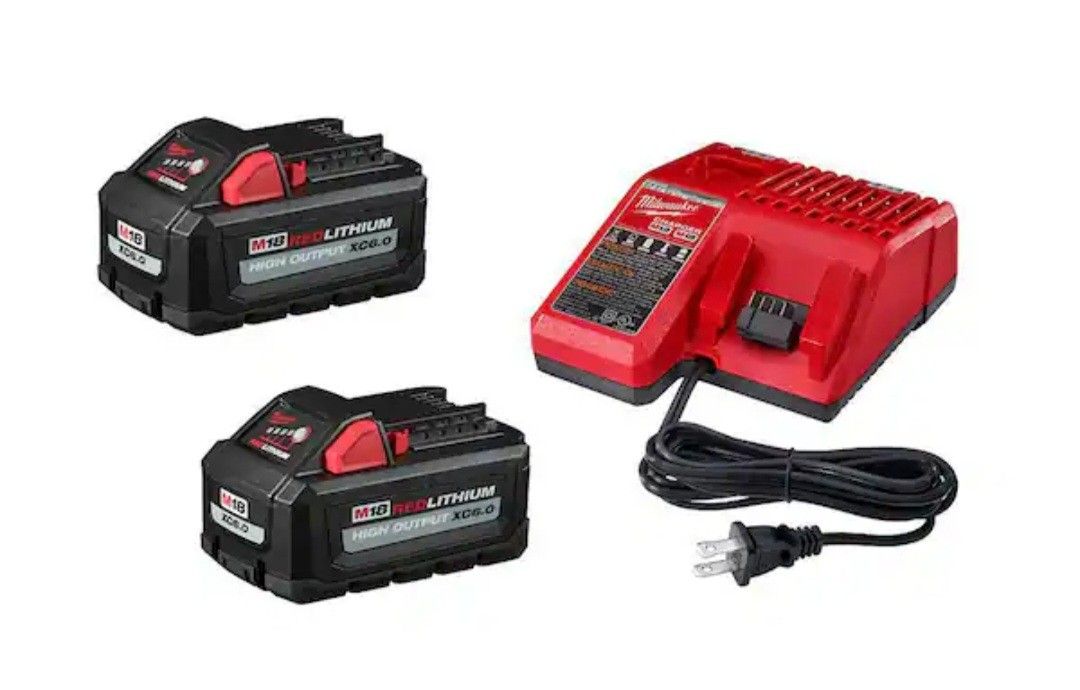 New Milwaukee 48-59-1862S M18 18V Starter Kit with 6.0Ah Battery & Charger