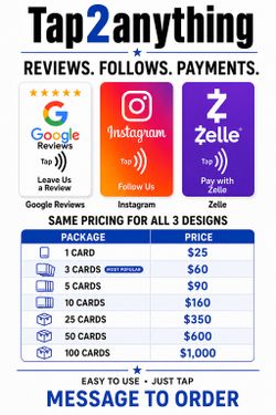 Business “Tap” Cards