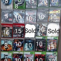 PS 3 & XBOX 360 & PS4 & XBOX ONE GAMES