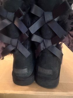 Black ugg bailey bow ll boots