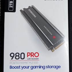 Samsung 980 Pro M.2 NVMe W/heatsink 2 TB