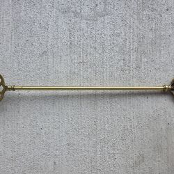 Antique Brass Fireplace Fork / Poker – Registered Design RD 776358