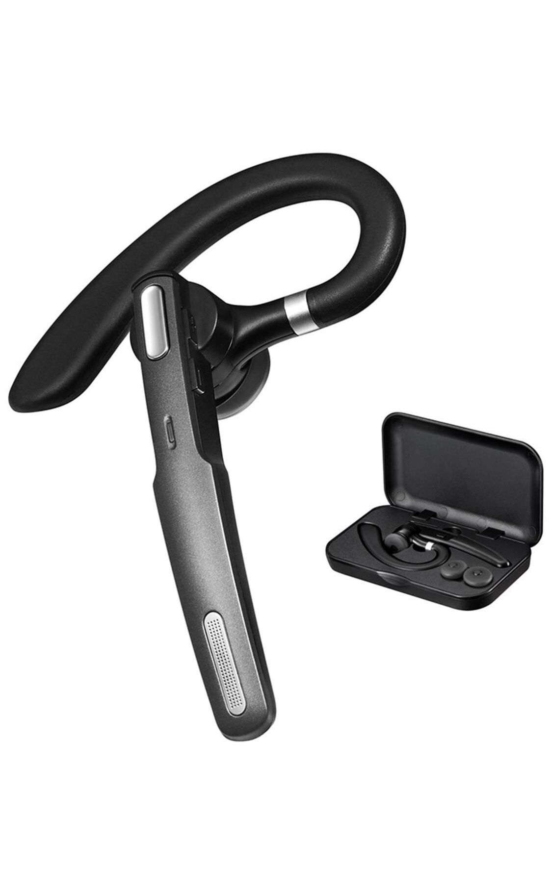 Bluetooth Headset,Wireless Bluetooth Earpiece V4.1Hands-Free Earphoneswith Noise Cancellation Mic for Driving/Business/Office, Compatible with iPhone