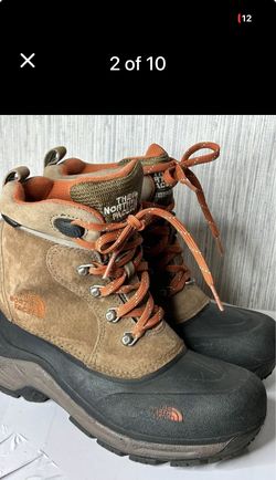 The North Face Boys Chilkat Heat Seeker Waterproof Insulated Snow Boots Size 4.reduced