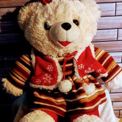 2010  CHRISTMAS SNOWFLAKE TEDDY BEAR 