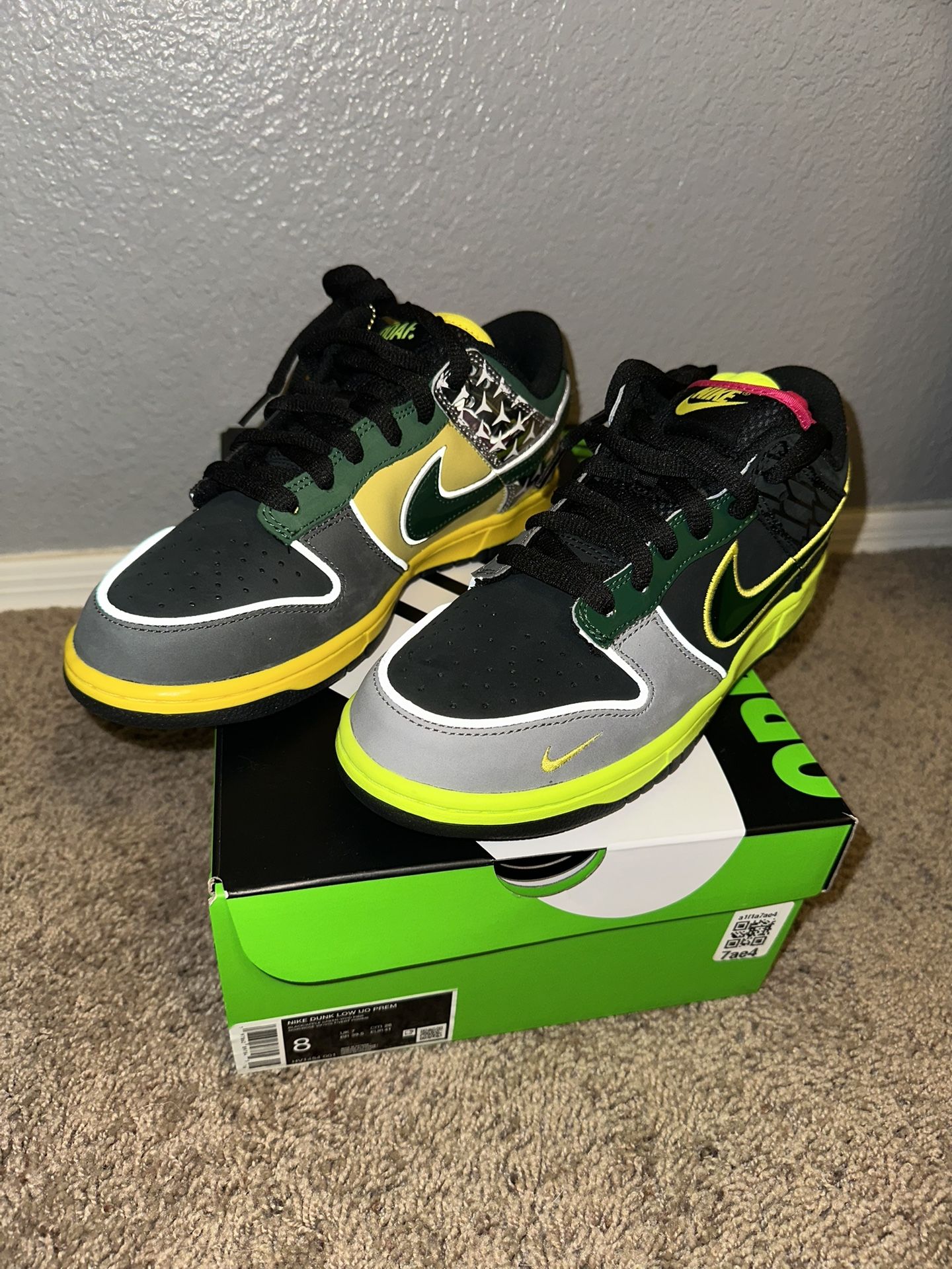 2024 Nike Dunk Low ‘What the Duck’ - University of Oregon Home PE Men’s Shoe Size 8