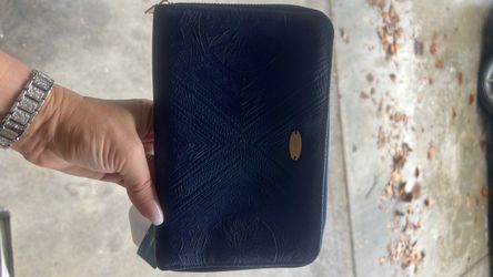 Roxy Navy Blue Zip-Around Wallet Clutch