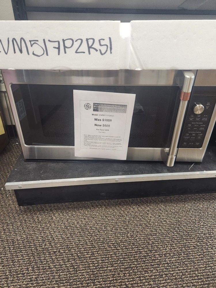 Café 1.7 Cu. Ft. Over the Range Microwave in stalinless Steel with Air Fry
