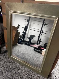 Large Rustic Framed Wall Mirror – Great Condition