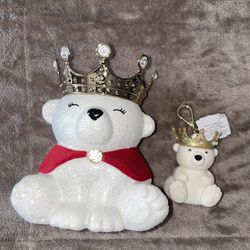 Royal Bear Candle Holder + Sanitizer Holder 
