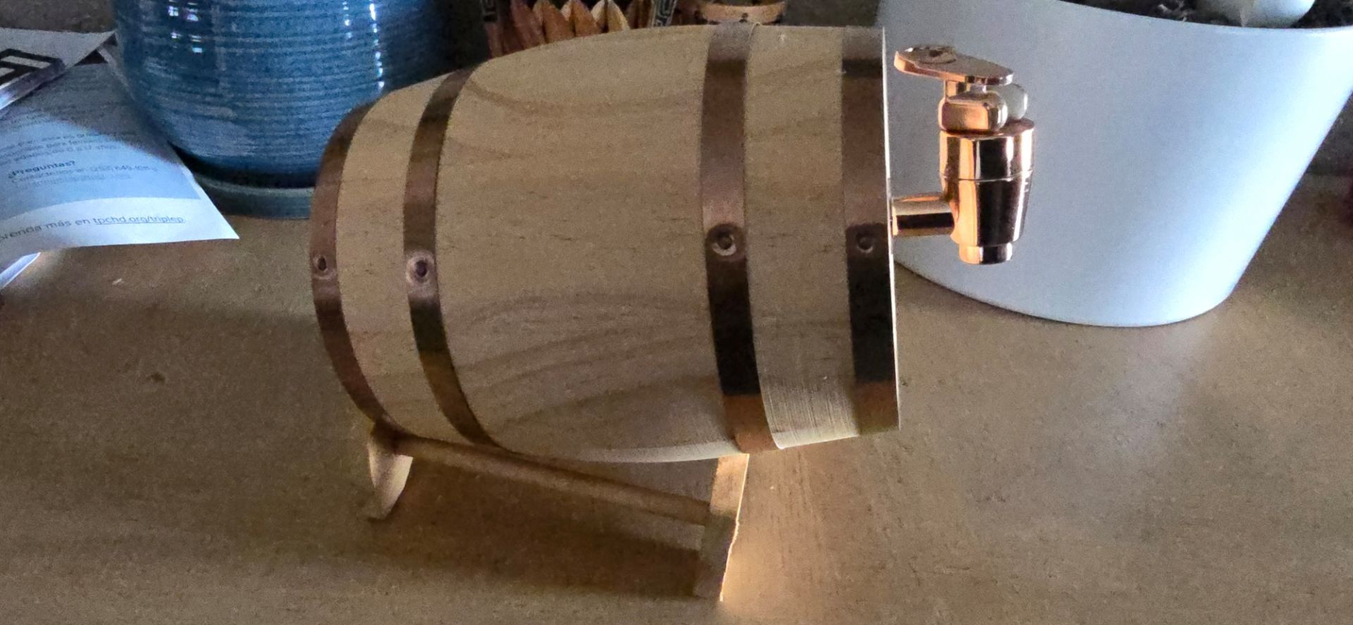 Wood Wine Barrel, 1L
