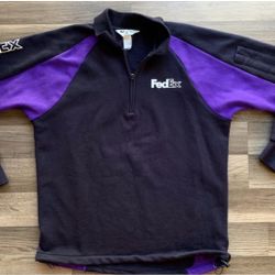 FedEx sweatshirt – 1/4 zip pullover size medium - excellent condition