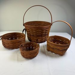 4 Longaberger baskets