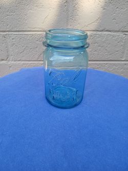 ANTIQUE BALL PERFECT MASON, AQUA, PINT JAR, GLASS, NO LID
