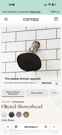 Canopy Showerhead