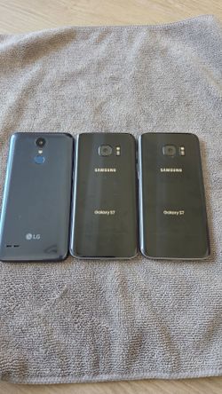 Lot of 3 Used Smartphones – Samsung Galaxy S7 x2 + LG