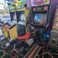 Japanese Namco Motocross Arcade – Repainted & LED Upgraded!