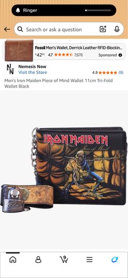 Iron Maiden Piece of Mind Tri-Fold Wallet