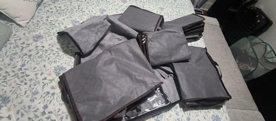 Gray Storage Organizer Bags Set