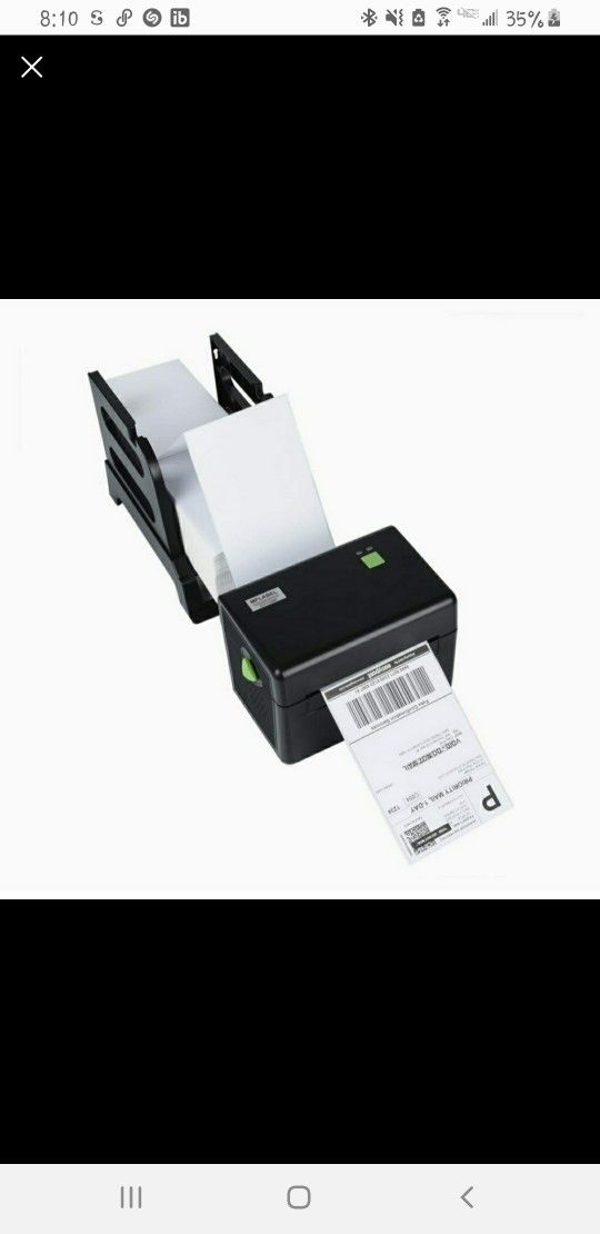 MFLABEL Thermal Printer With Label Holder & 500 Labels