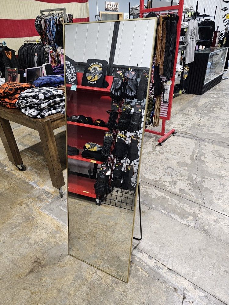 Freestanding Mirror With Gold Frame $60 FIRM,All Products : American Fashion Style Bags On Sale