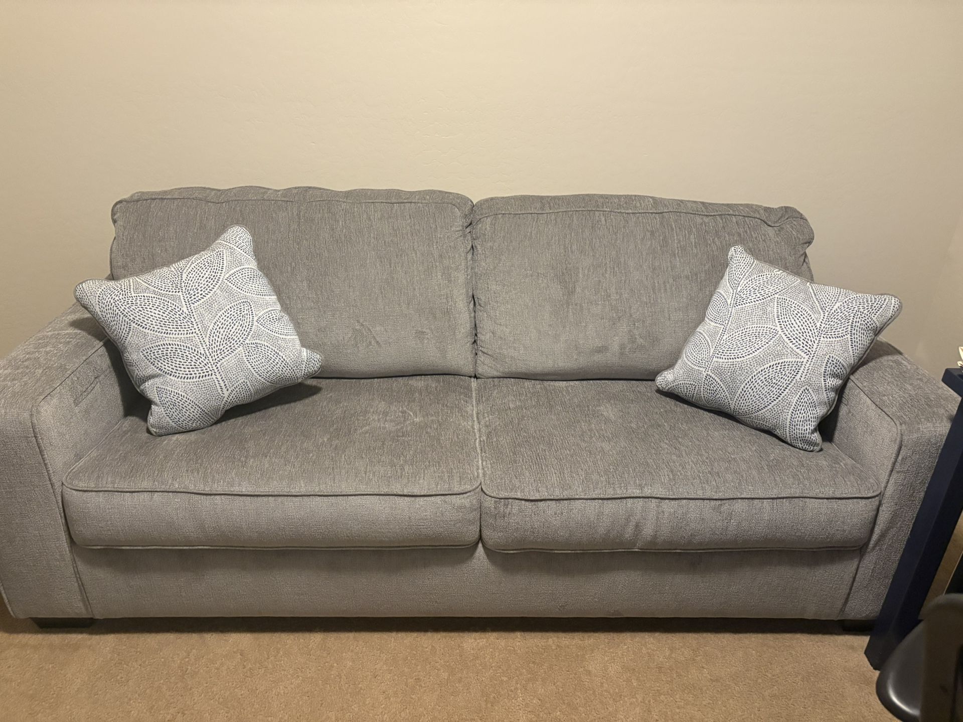 Gray Sleeper Sofa-Queen