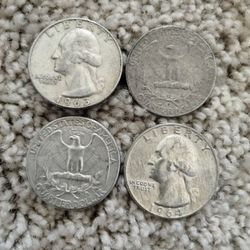 Silver 90% Quarters Spot Plus 5%