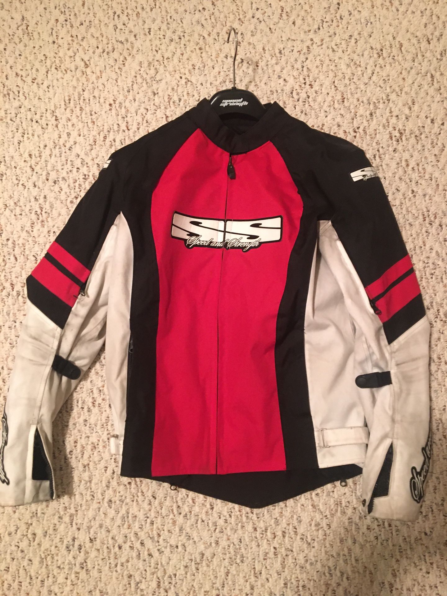 Speed & Strength Red Women’s Motorcycle Jacket