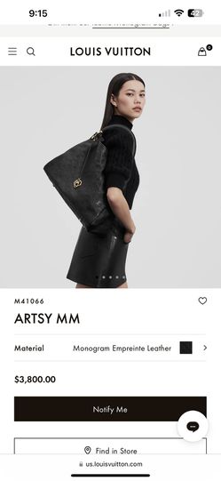 Louis Vuitton Artsy MM in Black