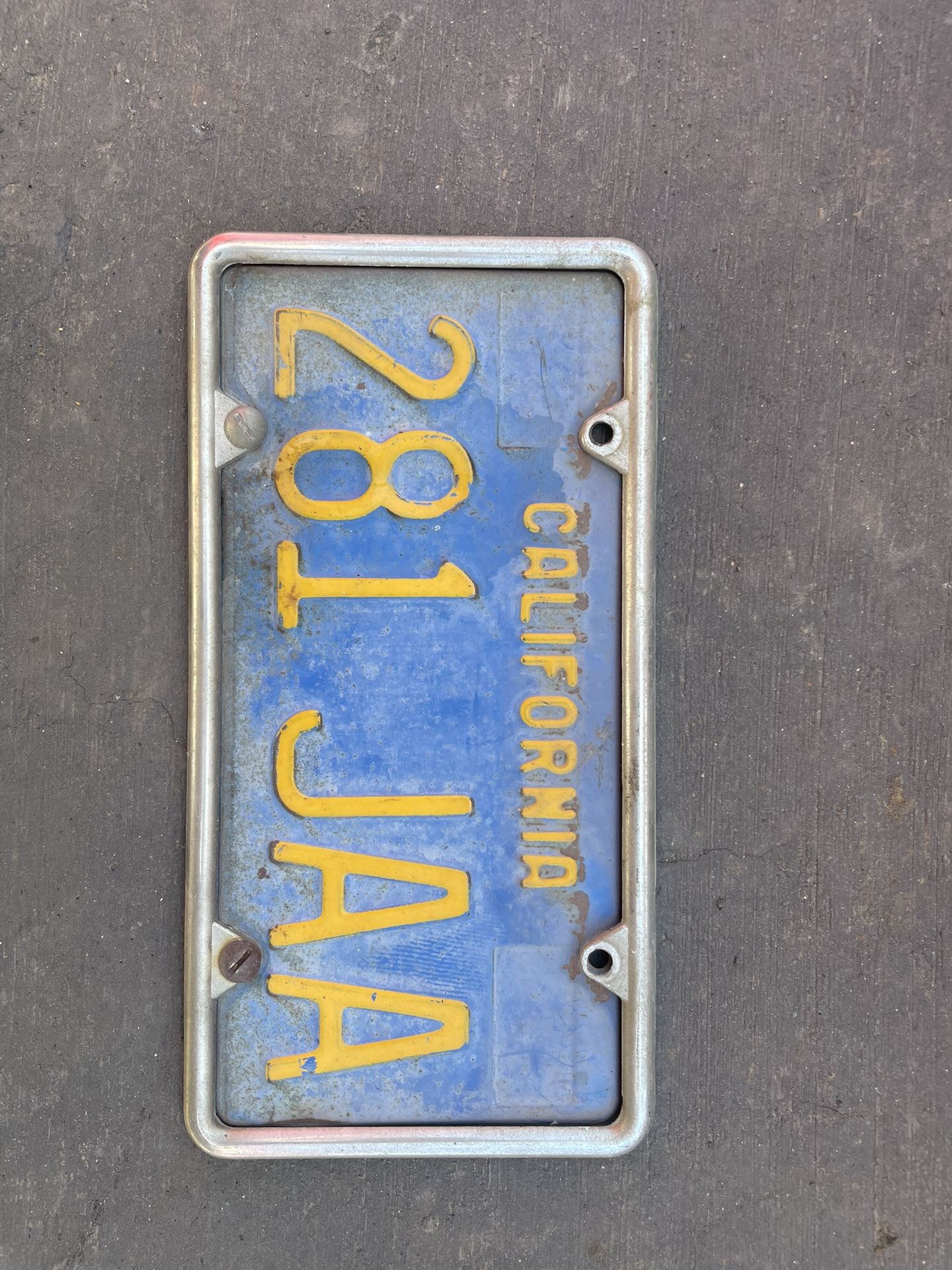 Old License Plate 