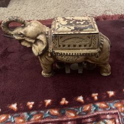  cast iron Elephant cigarette Dispenser